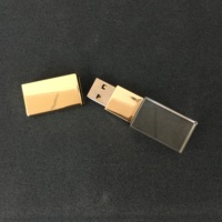 Logo personnalisé Crystal USB 3.0 Flash Drives 32gb 64gb 128gb Stockage avec boîte-cadeau Nouveau produit