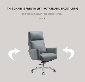 Migliore Sedia da Ufficio Moderna con Vera Pelle Sintetica, Altezza Regolabile, Girevole, con Sollevamento a Gas, Garanzia di 60 Mesi - Product Image 4