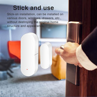 Sensor Inteligente WiFi Tuya para Puerta y Ventana, Detector de Alarma Inalámbrico, Automatización del Hogar, Compatible con Alexa y Google Assistant PST-WD002