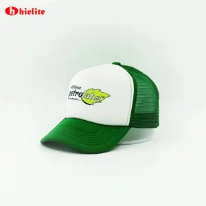 OEM Custom High Quality Men's Trucker Hat 5-Panel 3D Embroidery Logo Eco-Friendly Dye on Velvet/Suede Mesh Custom Headwear