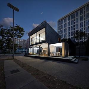 บ้านคอนเทนเนอร์แบบแยกส่วนสไตล์สำนักงานที่กำหนดเอง-ตู้คอนเทนเนอร์เคลื่อนที่ได้ชั่วคราวสำนักงานด้วยการออกแบบที่ถอดออกได้และประกอบได้อย่างรวดเร็ว - Product Image 1