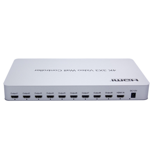 Video Wall Controller 1x1 1x2 1x3 1x4 2x1 2x2 3x3 3x2 Splicing Modes 4K Resolution Metal Construction