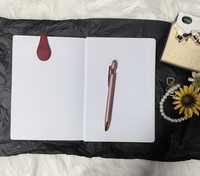 Agenda promotionnel personnalisé Carnet de notes format A5 à couverture rigide en cuir PU végétalien