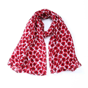 Nouvelle mode grand <span class=keywords><strong>coquelicot</strong></span> imprimé écharpe châle longue fleur frange motif silencieux écharpes pour femmes pour l'automne et le printemps - Product Image 5