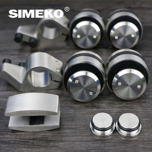 SIMEKO Vente en gros directe d'usine de luxe Salle de bain Douche Porte en verre trempé Système coulissant à rouleaux en acier inoxydable - Product Image 6