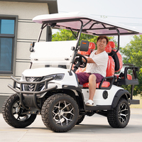 Voiturette de golf électrique 4 places 4x4 tout-terrain avec châssis en aluminium, batterie lithium longue portée et accessoires personnalisés - Mountain Dot