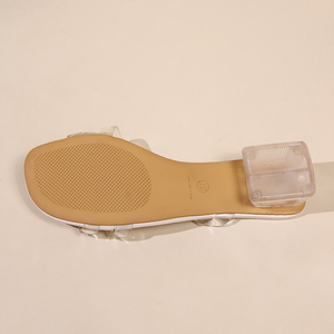Sandalias de Mujer con Tiras Cruzadas Transparentes y Punta Abierta, con Tacón de Cristal, para Oficina y Uso Diario Informal - Product Image 6