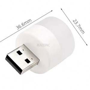 USB ha condotto la protezione dell'occhio della camera da letto piccola luce rotonda può essere utilizzata per le prese di corrente mobili del <span class=keywords><strong>computer</strong></span> - Product Image 3