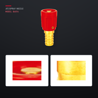 Nosel Selang Pemadam Kebakaran DN25 dengan Inlet BSP 1 Inci D9 Nosel Semprot Air