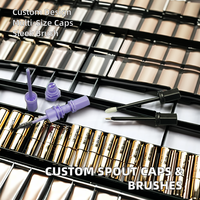 Bec d'étanchéité à basse température personnalisable pour pochette cosmétique liquide pour rouge à lèvres Mascara Eyeliner avec capuchon de brosse en plastique