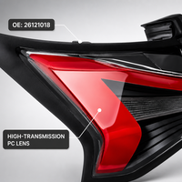 Feu arrière extérieur gauche intégré à LED Wuling Starlight S 12V 300lm avec feux de position, de freinage et de clignotants OE 26121018
