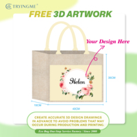 Sac de jute en toile de jute recyclable biodégradable réutilisable plus grand et robuste bon marché d'usine avec poche
