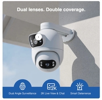 IMILAB EC6 2K Kamera Sorot WiFi Sudut Ganda untuk Pengawasan 360 Koneksi Aplikasi Mihome NVR Kartu Memori Cloud Pencegah Cerdas