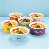 Bols en papier jetables chauffables, récipients en papier de qualité alimentaire compatibles avec les cuisinières à induction pour la cuisson à chaud