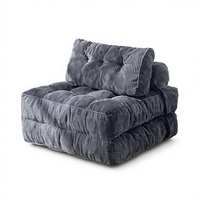 Fauteuil simple compact et moderne en tissu, avec compression intégrée sous vide, en éponge pure, portable, pliable et confortable