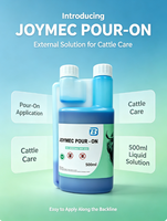 Solution Ivermectine Vétérinaire à Verser – Application Facile – Liquide Antiparasitaire pour le Vermifugation Totale des Animaux d'Élevage