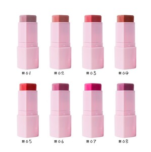 Venta al por mayor maquillaje rubor Etiqueta Privada Rosa amor corazón cara rubor palo crema vegano añadir su logotipo maquillaje rubor - Product Image 3