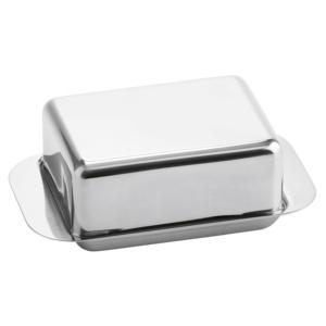 Pot à beurre rectangulaire en acier inoxydable de 125 g avec couvercle pour la conservation du beurre dans la cuisine - Product Image 1