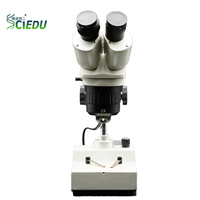 SCIEDU C-T3B Inverted 45 Head Microscope 40x Magnification Dissecting Type with Top Illumination Stereo Microscope