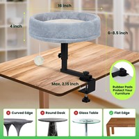 Hamac pour animaux de compagnie sur mesure OEM ODM, hamac avec coussin rotatif à 360° et cadre métallique réglable, vente en gros d'usine