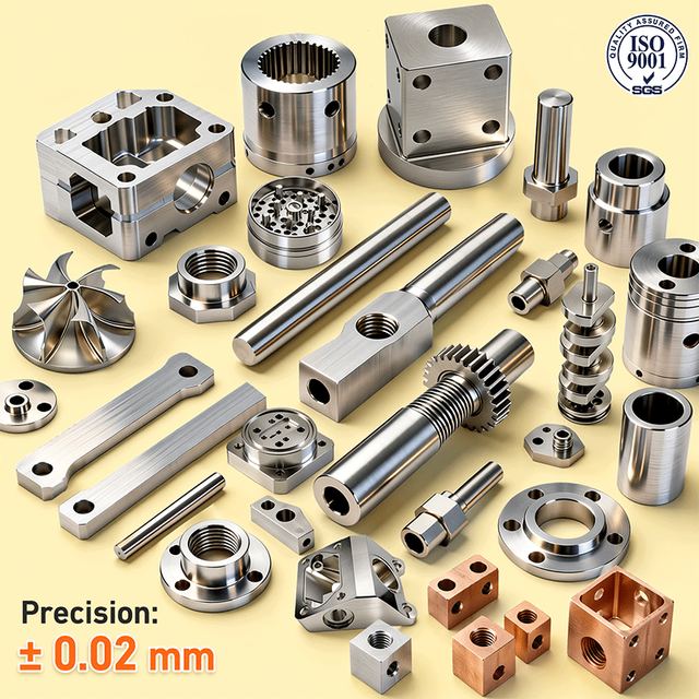 OEM Custom CNC Machining Parts Stainless Steel Aluminum Brass Metal Components CNC Machining Services ODM