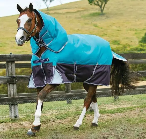 Alta calidad ecuestre 1200D impermeable y transpirable Combo participación alfombra de caballo de carreras suministros manta de caballo blanco invierno GUA