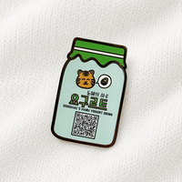 Code QR personnalisé disponible, badges en émail dur personnalisés, badges métalliques personnalisés pour club, école, collection de souvenirs