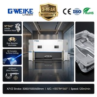 Machine de découpe laser à fibre 3D 5 axes CNC industrielle au prix d'usine pour les fabricants de métaux et d'acier