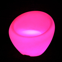 Meubles d'extérieur en plastique PE, canapé LED, chaise de bar LED, tabouret LED, meubles LED, chaise LED, canapé LED pour la maison, le bar, le café, le jardin