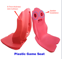 Siège en plastique rotomoulé personnalisé pour machine de jeux d'arcade - Chaises de parc d'attractions ergonomiques avec moulage par rotation