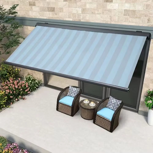 Thấp moq gió & nước chống mái hiên ngoài trời | Điện Chuỗi có thể thu vào cánh tay + hoàng hôn đến bình minh dẫn senso - Product Image 5