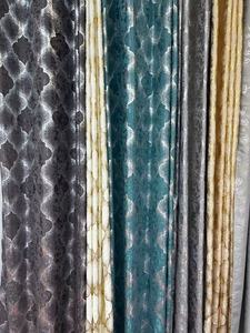 Hot stamping hiện đại LinEn Dài cửa sổ Rèm cửa sẵn sàng-thực hiện sọc màn trượt xếp nếp cho khách & phòng ngủ phong cách hiện đại - Product Image 3