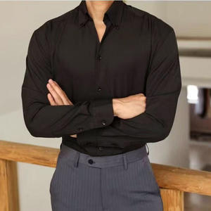 <span class=keywords><strong>เสื้อ</strong></span><span class=keywords><strong>เชิ้ต</strong></span>สไตล์ฝรั่งเศสลำลองสำหรับผู้ชาย คอปกใหญ่ แขนยาว ทรงเข้ารูป ผ้าป๊อปลินประดับลูกปัด สีขาว ODM <span class=keywords><strong>ไม่</strong></span><span class=keywords><strong>ต้อง</strong></span><span class=keywords><strong>รีด</strong></span> ดีไซน์ทันสมัย - Product Image 3