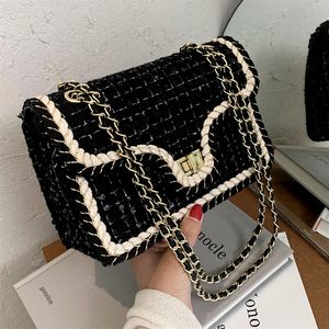 Pequeño bolso de cadena de lana para mujer, <span class=keywords><strong>2020</strong></span> otoño/invierno nuevo estilo coreano de moda, versátil bandolera de un solo hombro a la moda S - Product Image 3