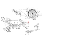 Butée en fer industrielle pour machine à coudre Brother à point noué LH4-B814 HM-818A