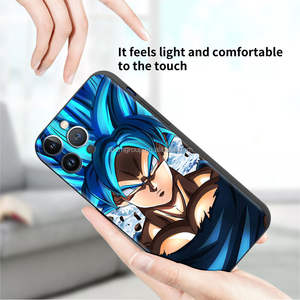 Funda para <span class=keywords><strong>Teléfono</strong></span> con Diseño <span class=keywords><strong>de</strong></span> <span class=keywords><strong>Goku</strong></span> Anime Manga para iPhone 15 14 13 12 11 Pro Max Plus, Funda Protectora con Logotipo Personalizado - Product Image 4