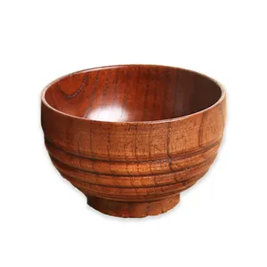Custom High Quality Carved Japanese Jujube Wood Bowl Large Small Handmade Mango Wooden Small Bowls