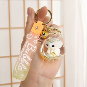 Llavero Líquido Creativo y Adorable de Acrílico con Forma de Pez, Impresión UV, Ecológico, con Diseño de Pez Oceánico Flotante en Arena Movediza - Product Image 5