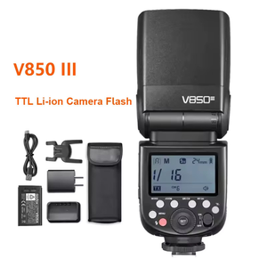 <span class=keywords><strong>Flash</strong></span> pour appareil photo Godox V850III GN60 sans fil 2.4G, 450 éclairs, vitesse de recyclage de 1,5 s, <span class=keywords><strong>zoom</strong></span> 20-200 mm, télécommande sans fil en plastique - Product Image 2