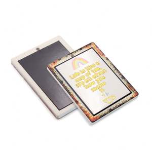 Promotional New Arrival Reasonable Price Ceramic Bar Magnet <b>Plate</b> Fridge Magnets - Product Image 1