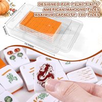 Set Mahjong Mini Amerika Unik Warna Oranye 166 Ubin dari Pemasok Cina Geling untuk Keluarga