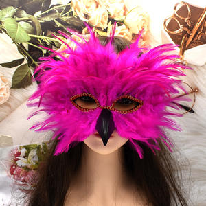 Máscara de Plumas de Águila con Pico Largo, Disfraz de Carnaval, Baile de Disfraces, Halloween, Accesorios de Disfraz de Fiesta con Múltiples Plumas - Product Image 2