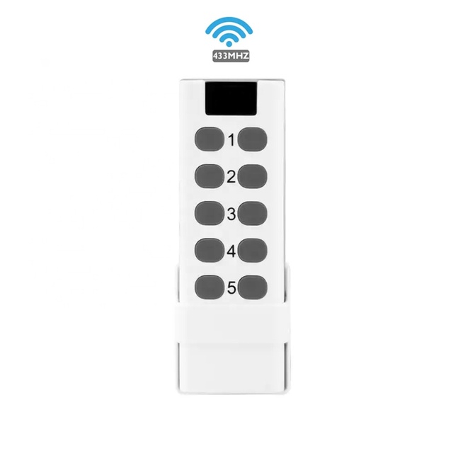 Tuya 433Mhz Whole House Smart Home Wireless Remote Control Switch High Power RF Transmitter 10 Button