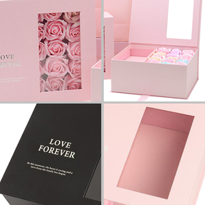 Sản Phẩm Bán Chạy Nhất Thế Giới Chất Lượng Cao Chống Nước Với Cửa Sổ Trưng Bày Nhỏ Hộp Hoa Cưới Đường Băng - Product Image 4