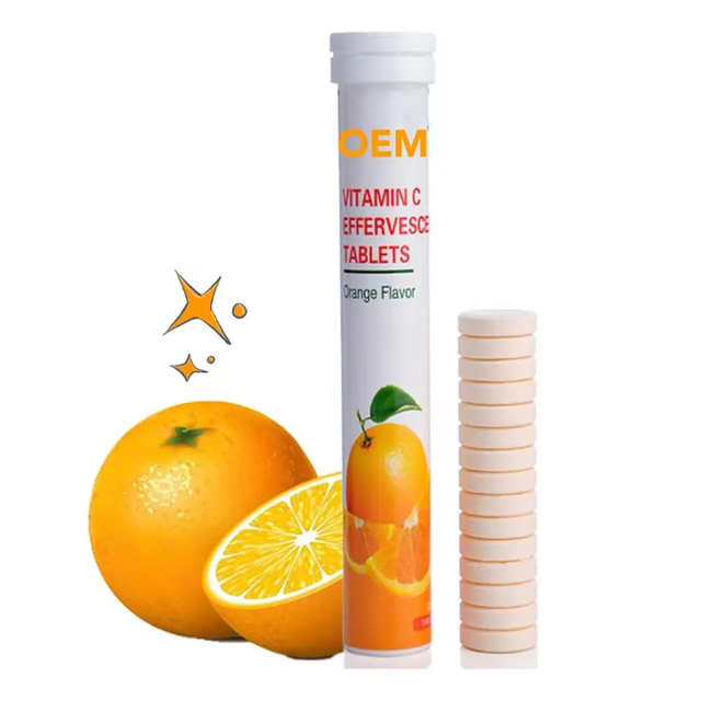 Ascorbic Acid Tablet Hot Sales Effervescent Pills Supplements Ascorbic Acid Effervescent Tablet