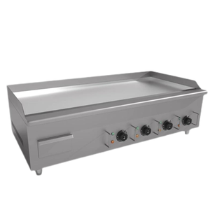 Table en acier inoxydable plaque de fer gril plaque électrique pour griller Steak Commercial friture gâteau tiré à la main plaque chauffante cuisinière - Product Image 6