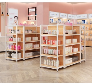 Estantería ajustable de doble cara para tienda, estante de exhibición de madera para supermercado, estante de exhibición de cosméticos - Product Image 2