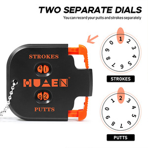 ระบบบันทึกคะแนนกอล์ฟแบบพกพาสำหรับผู้เล่นสองคน ขายตรงจากโรงงาน Passen มีสีดำ/เขียว/ส้ม พร้อมที่ใส่การ์ดคะแนนที่สะดวก - Product Image 4