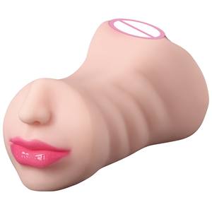 批发舔舌头双头倒臀成人性爱工具男性口袋猫咪逼真手动按摩器 - Product Image 5