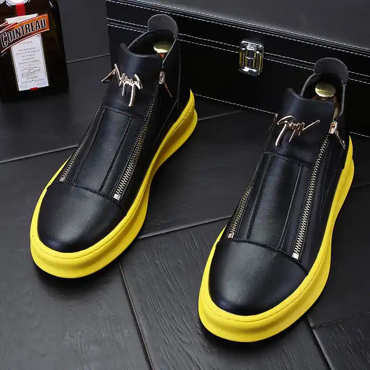 Men's Hip Hop Solid Pattern Height Increasing Waterproof Slip On Sneakers main image 0